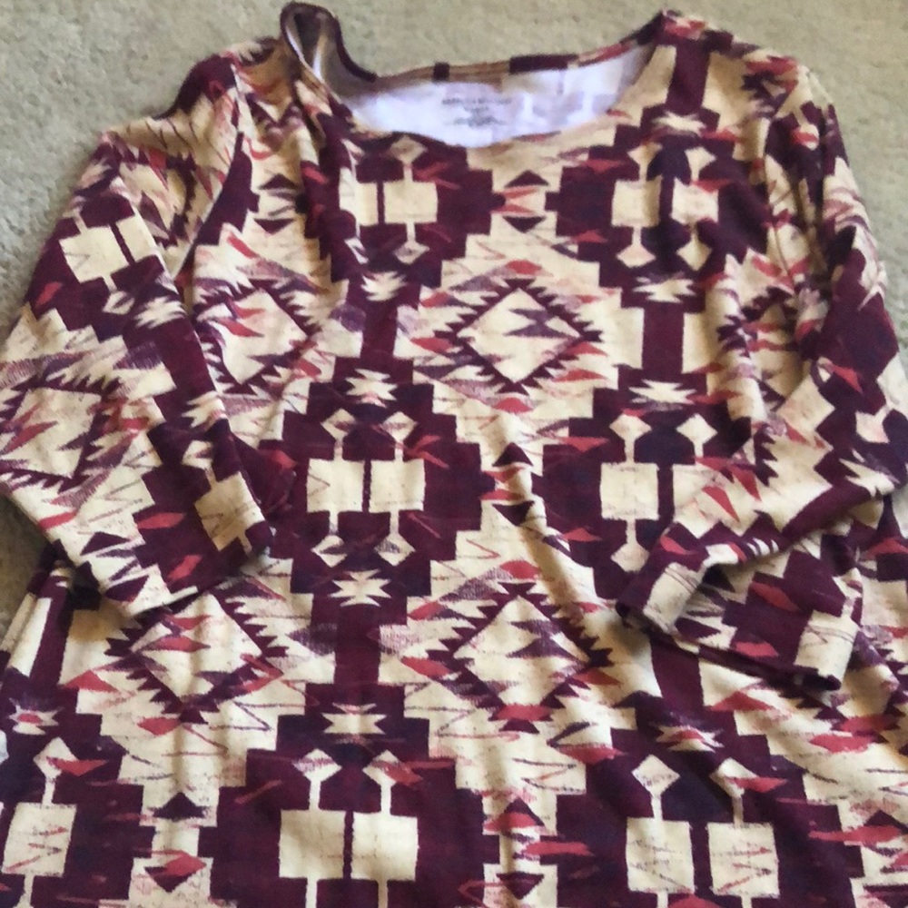 Aztec print top